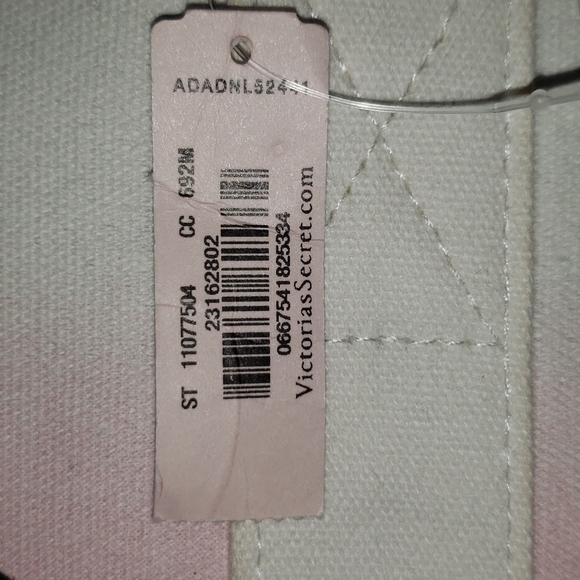 Victorias Secret OMBRE CANVAS Beach Bag SHOPPER Tote Bag NWT - Picture 2 of 6